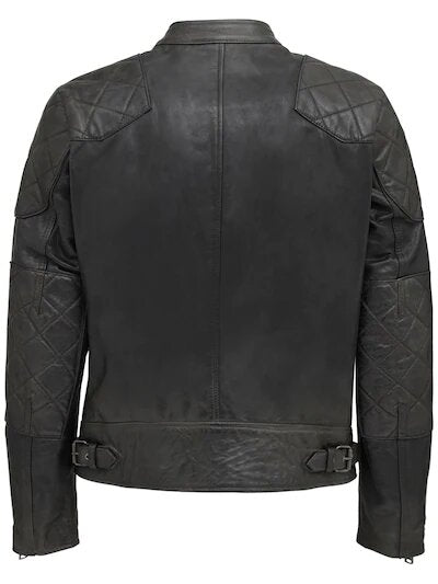 Belstaff Outlaw Jacket Hand Waxed Leather Black