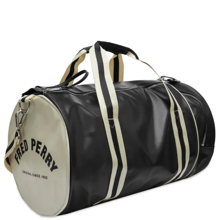 Fred Perry Classic Barrel Bag Black