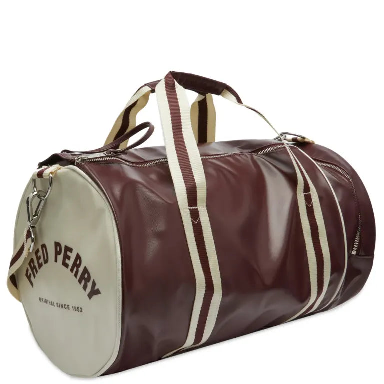 Fred Perry Classic Barrel Bag Oxblood