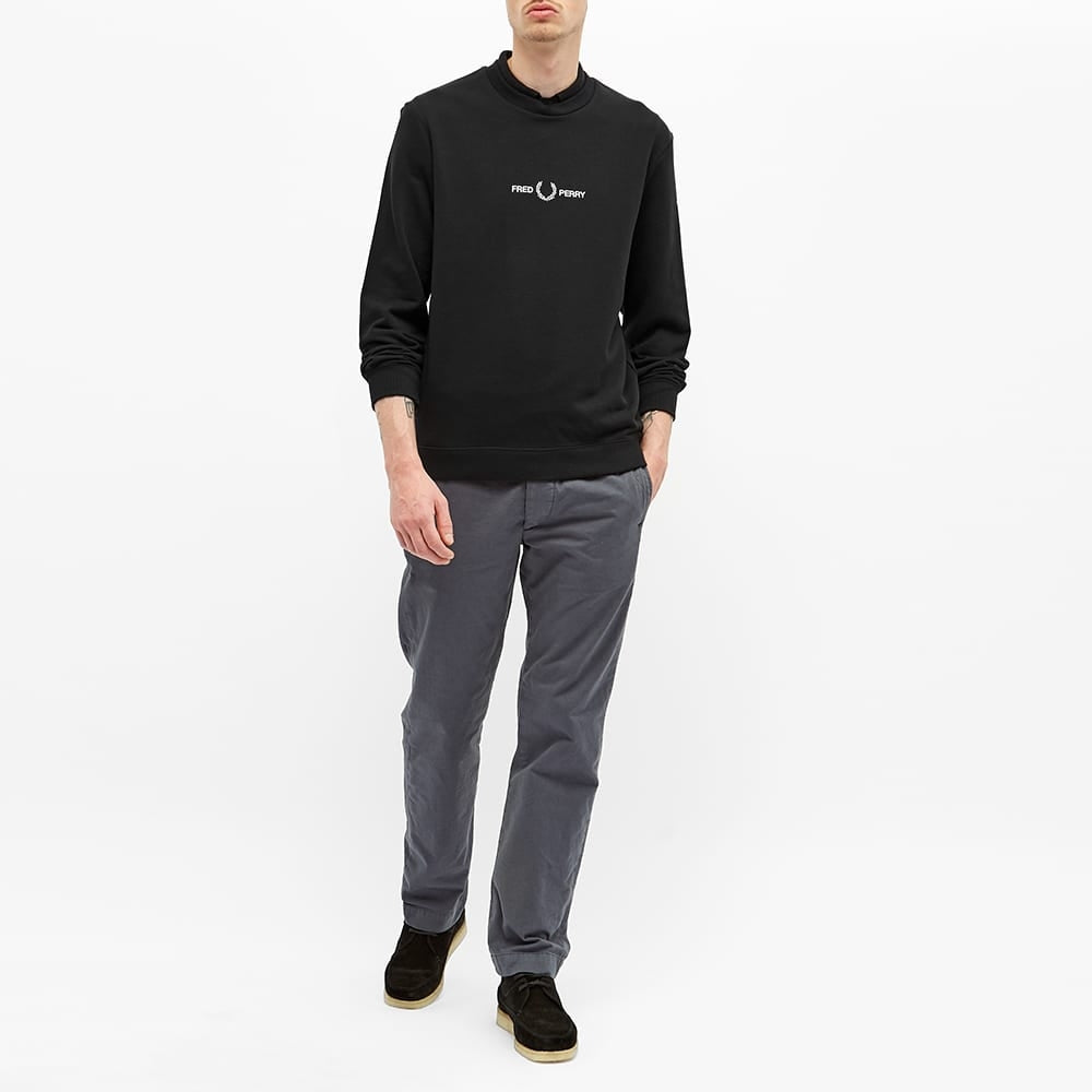 Fred Perry Embroidered Sweatshirt M4727 Black
