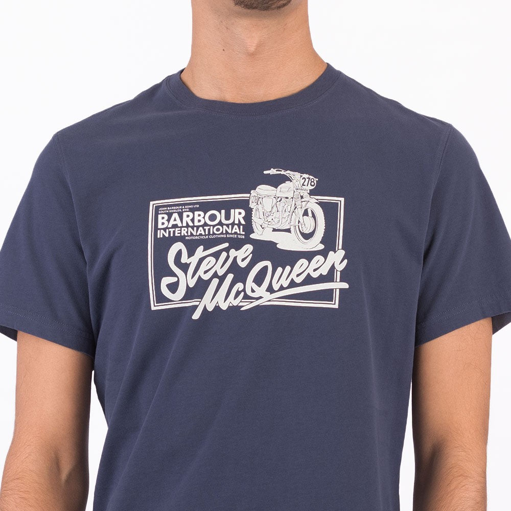Barbour International Eddie T-Shirt Oxford Navy