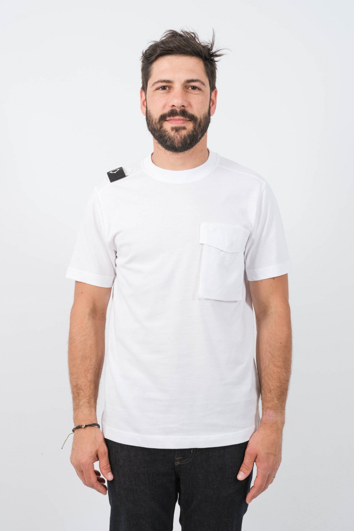 MA.STRUM Cargo Pocket Tee Optic White