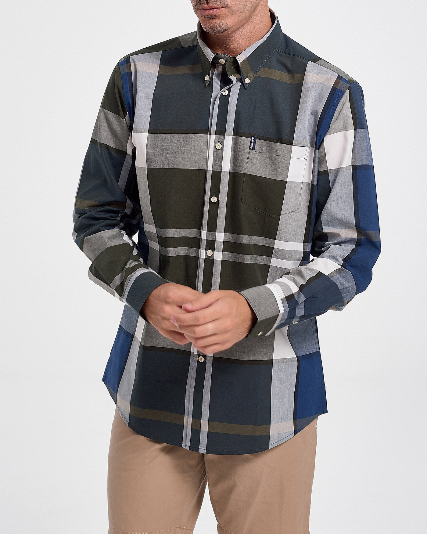 Barbour Tartan 12 Tailored Shirt Sage