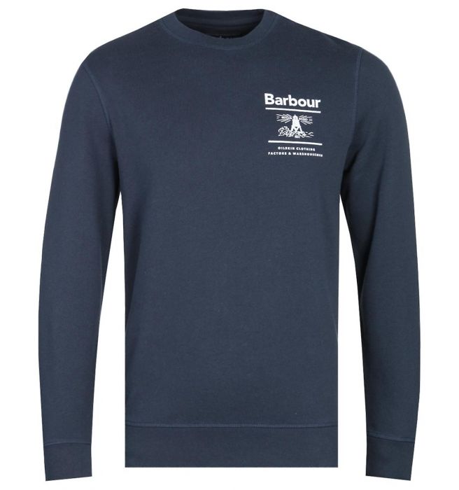 Barbour Reed Crew Sweatshirt Navy