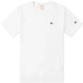 Champion Reverse Weave Rear Script Logo T-Shirt White