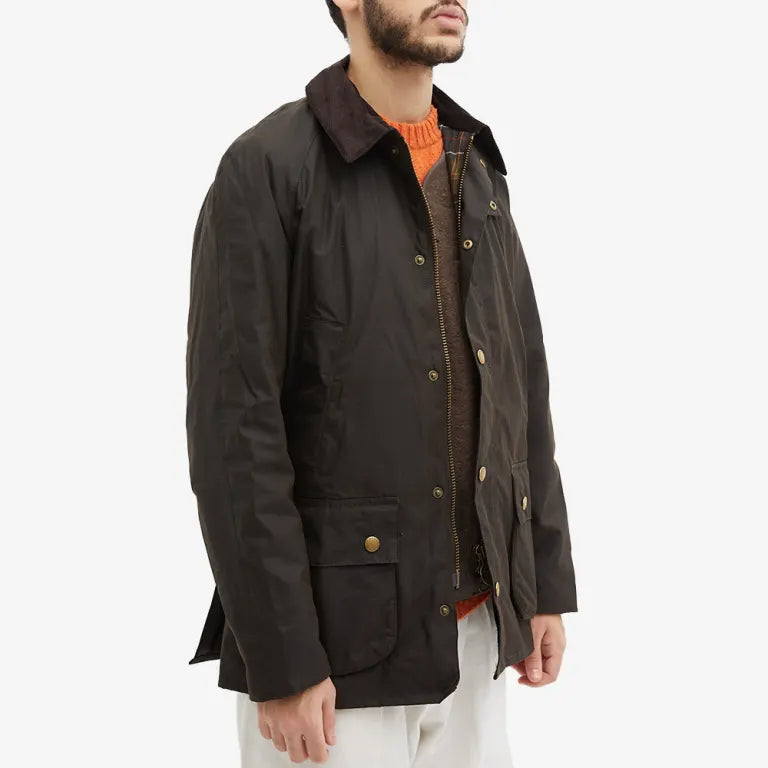 Barbour Ashby Wax Jacket Olive