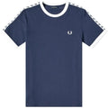 Fred Perry Taped Ringer T-Shirt M4620 Carbon Blue