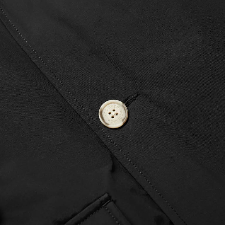 Woolrich Arctic Parka in Ramar with Detachable Fur Trim Black