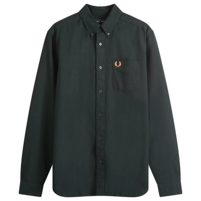 Fred Perry Oxford Shirt Night Green