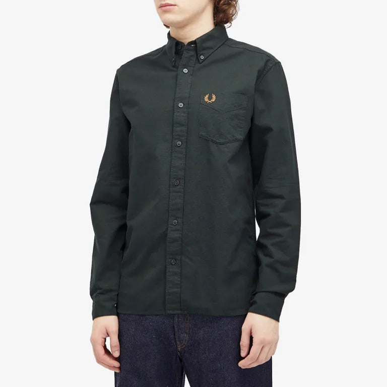 Fred Perry Oxford Shirt Night Green