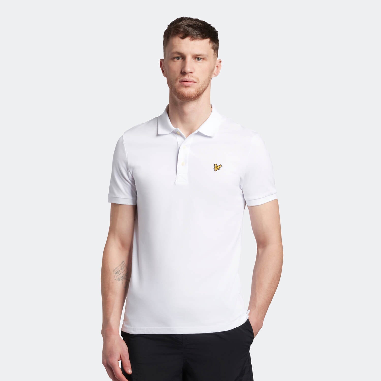Lyle & Scott Men's Plain Polo Shirt - White