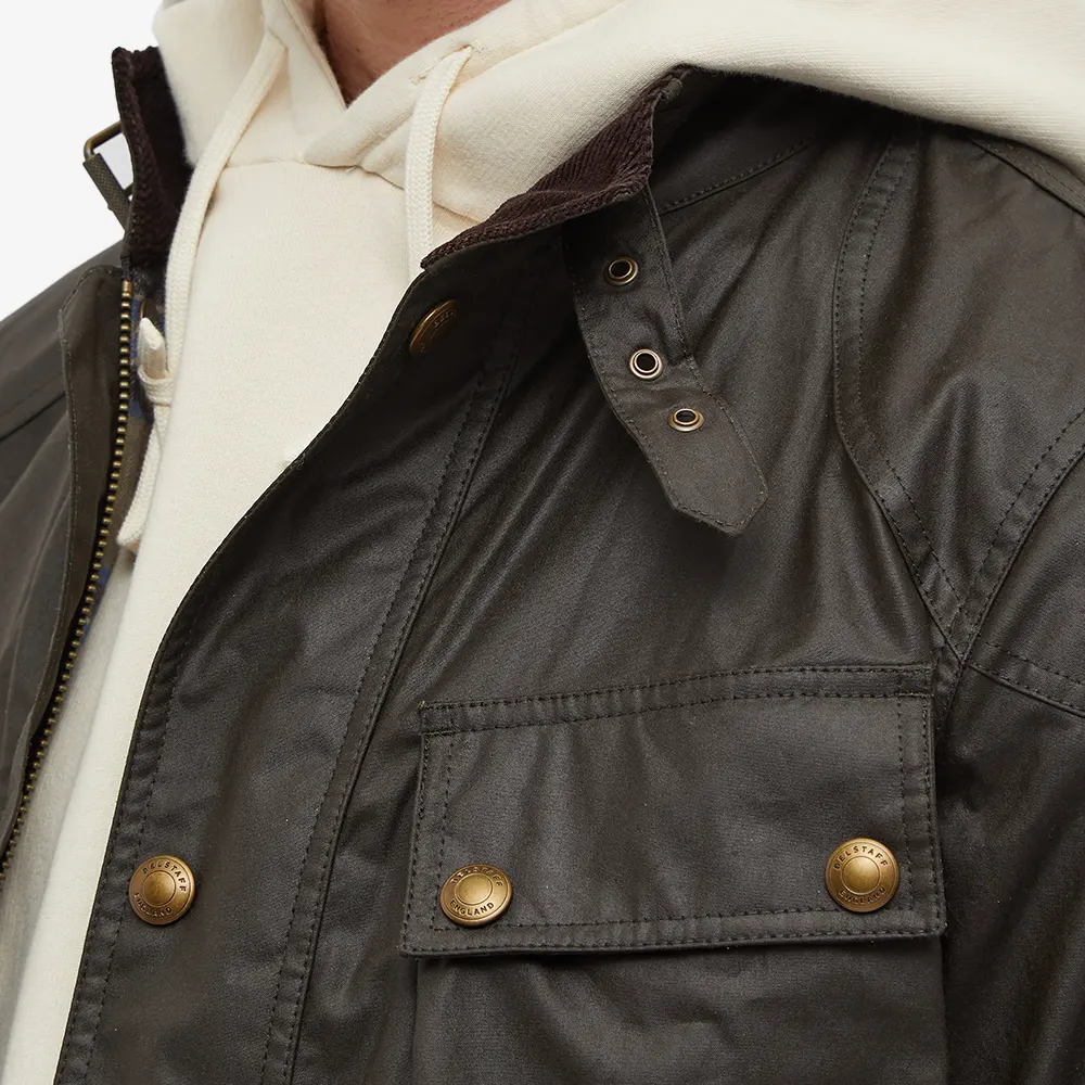 Belstaff Trialmaster Jacket Waxed Cotton Faded Olive