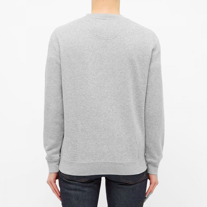 Barbour Prep Logo Crew Sweatshirt Grey Marl