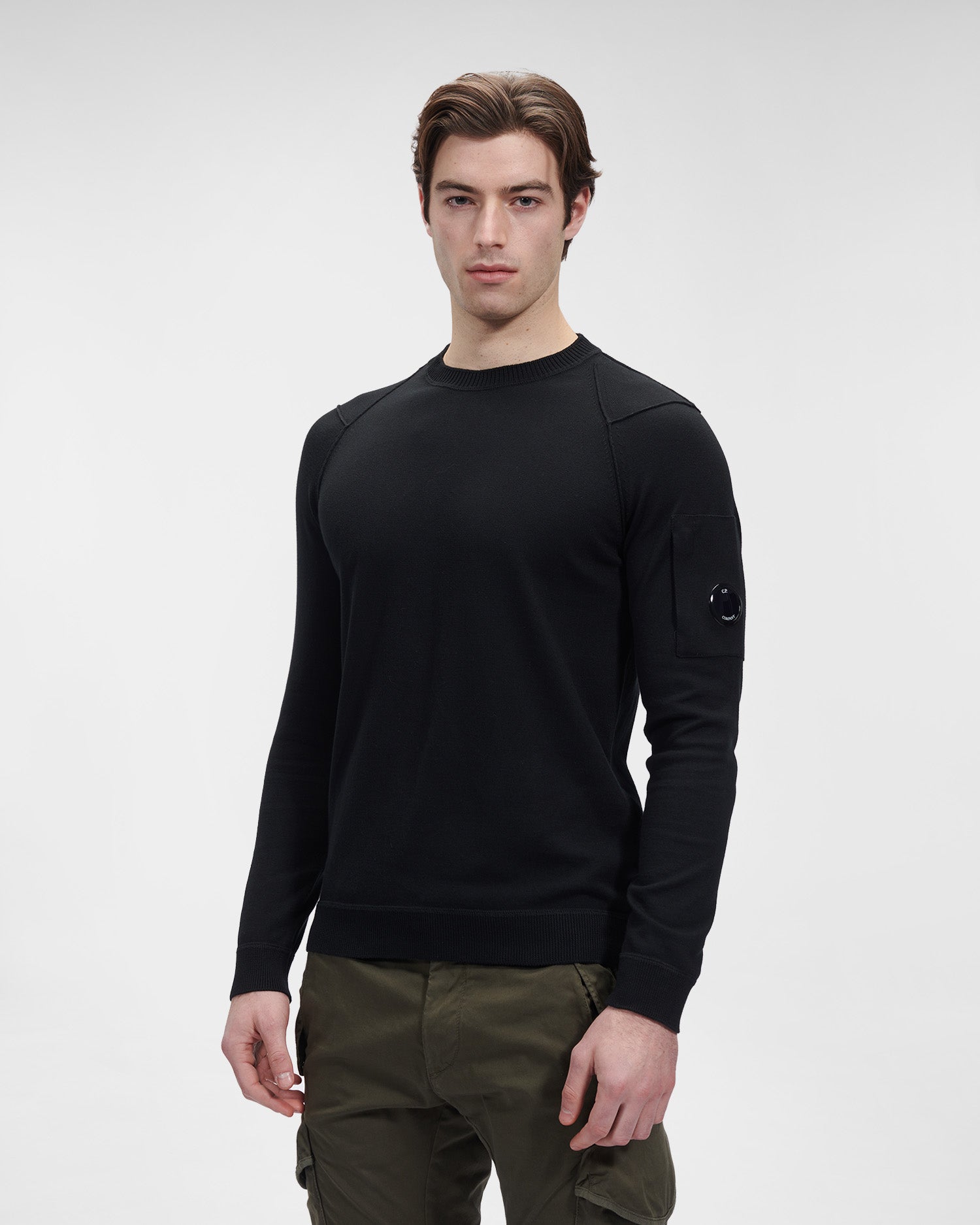 C.P. Company Sea Island Cotton Sweater Black