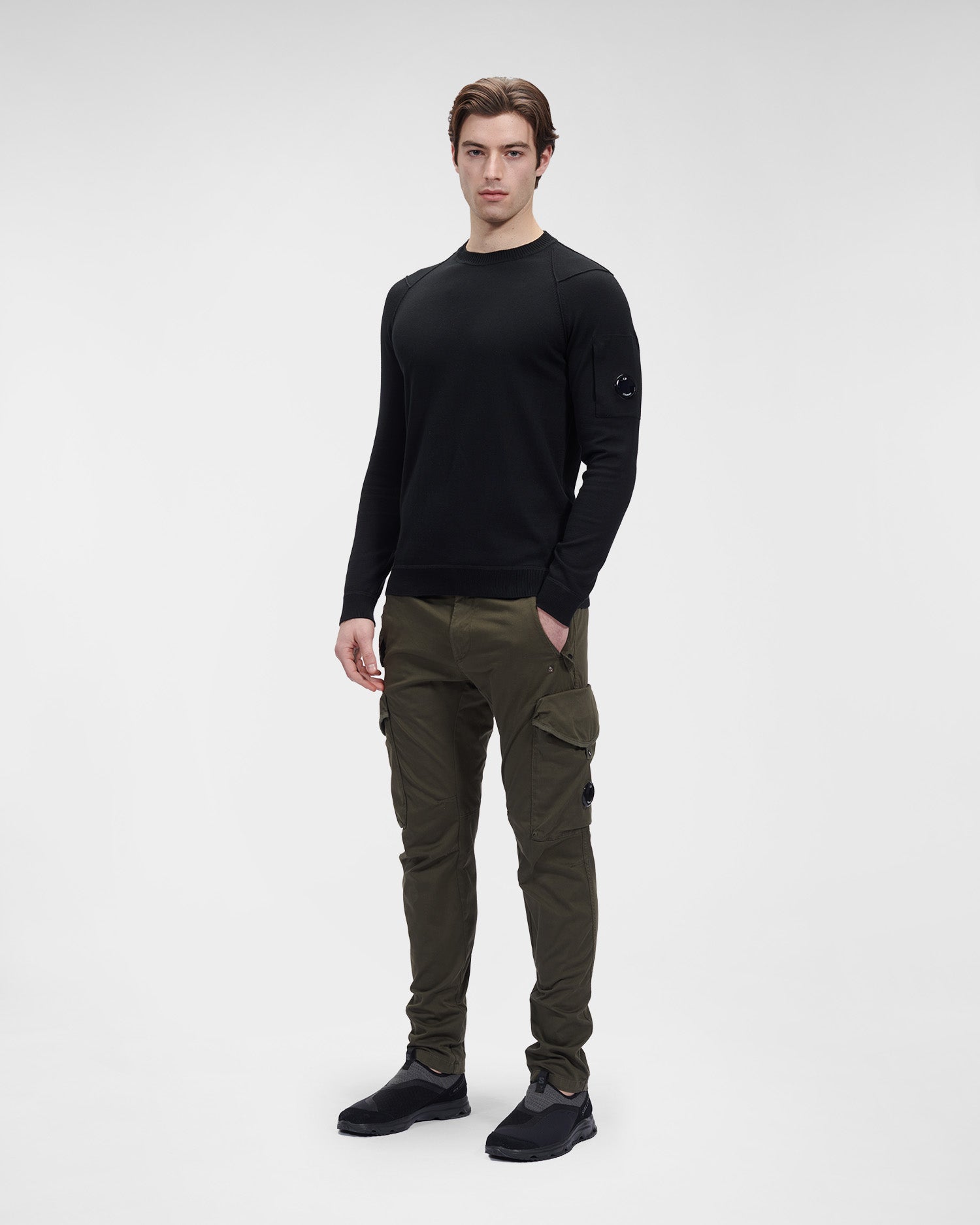 C.P. Company Sea Island Cotton Sweater Black