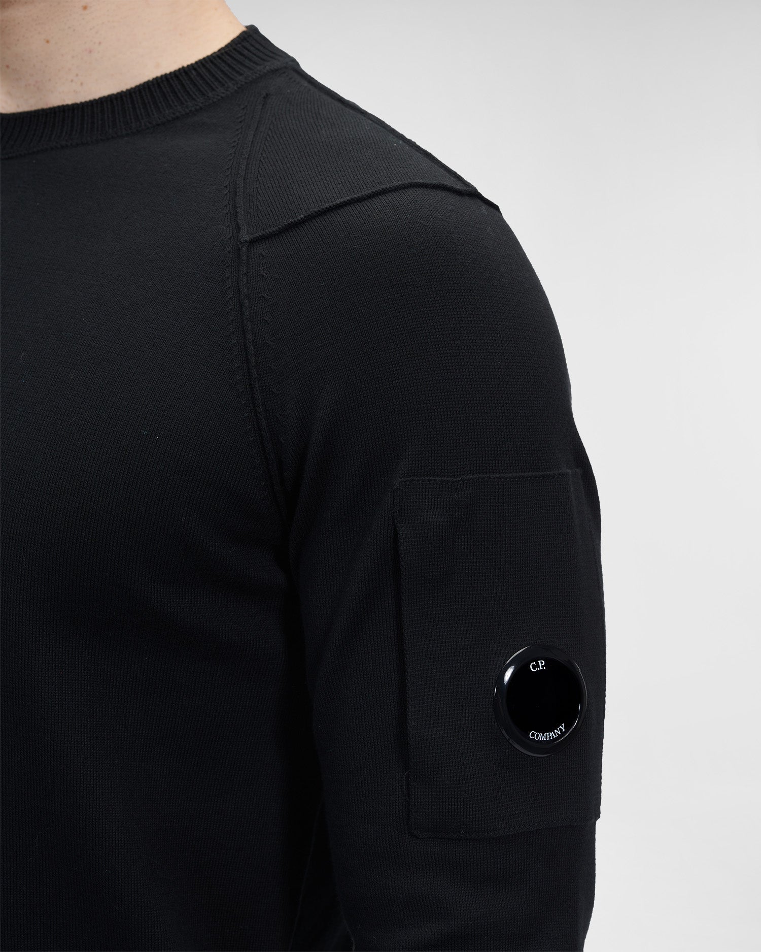 C.P. Company Sea Island Cotton Sweater Black