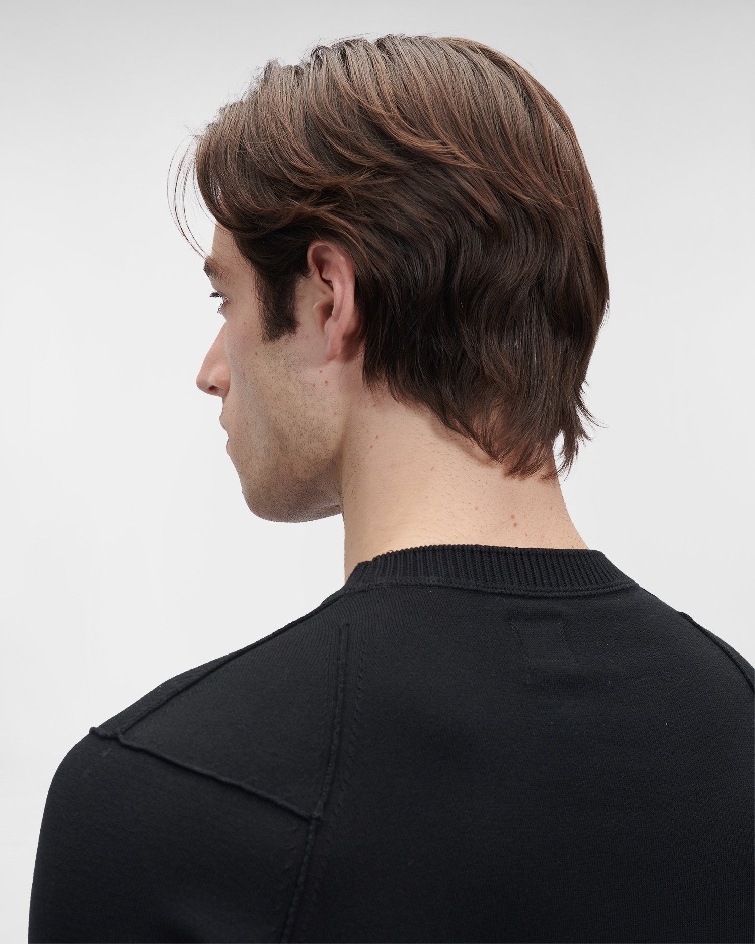 C.P. Company Sea Island Cotton Sweater Black