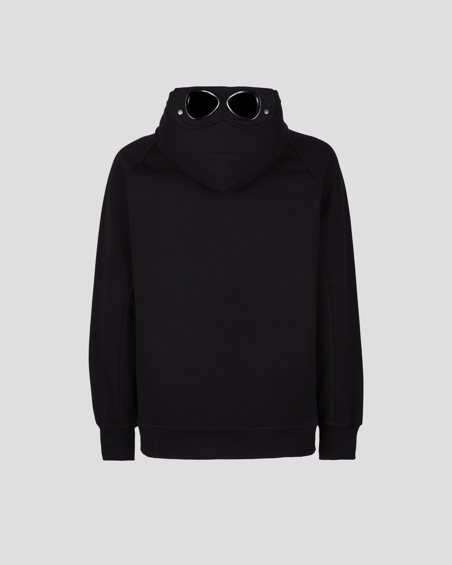 C.P. Company Diagonal Raised Fleece Goggle Hoodie Black