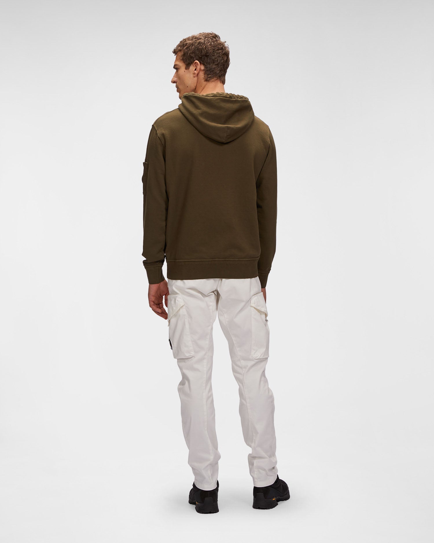 C.P. Company Cotton Fleece Hoodie Ivy Green