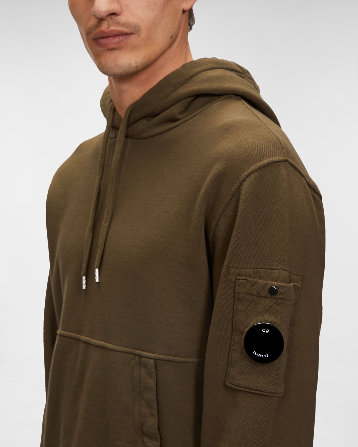 C.P. Company Cotton Fleece Hoodie Ivy Green