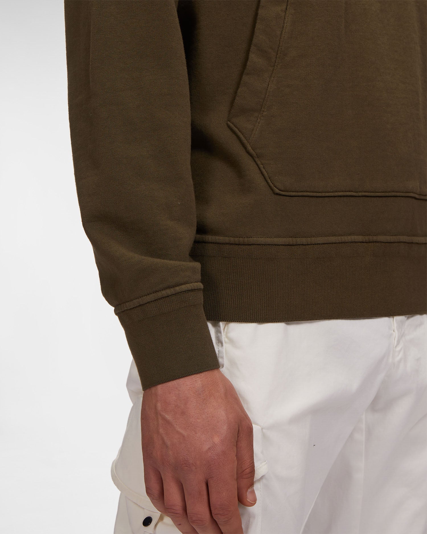 C.P. Company Cotton Fleece Hoodie Ivy Green