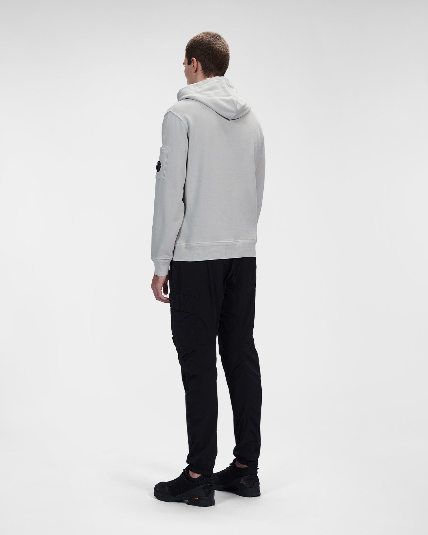 C.P. Company Cotton Fleece Hoodie Flint Grey