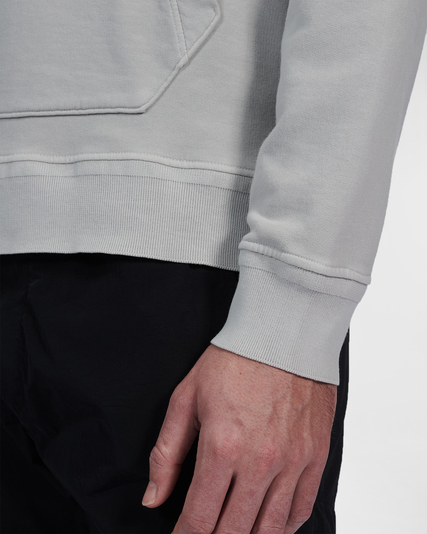 C.P. Company Cotton Fleece Hoodie Flint Grey