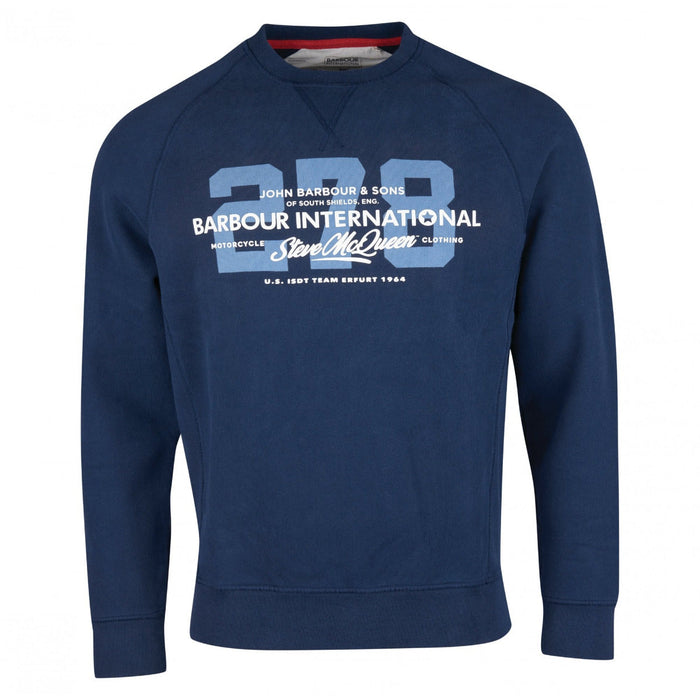 Barbour International SMQ Marshall Sweatshirt Navy