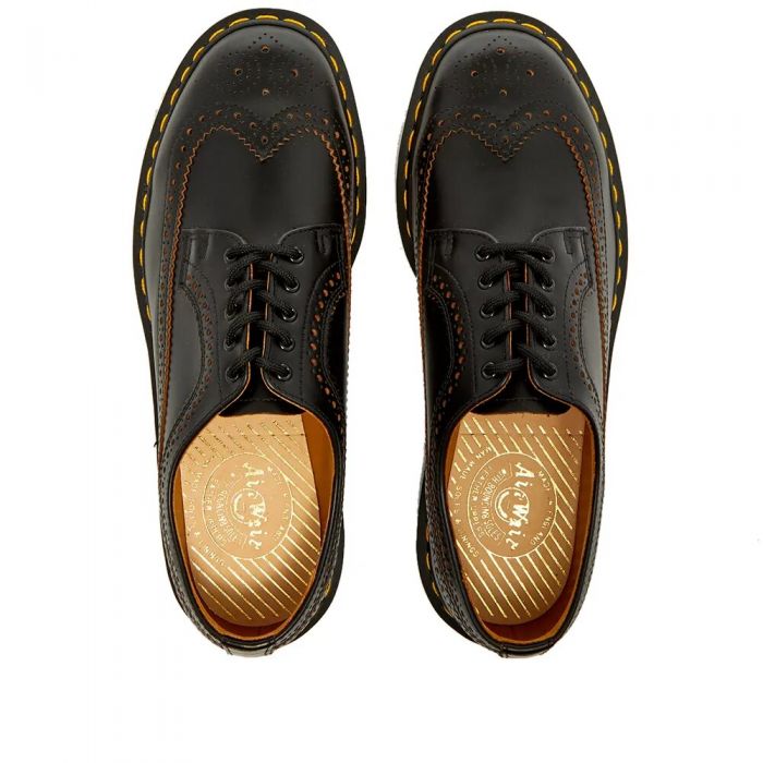 Dr. Martens Blucher Vintage 3989 Quilon Made In England Black