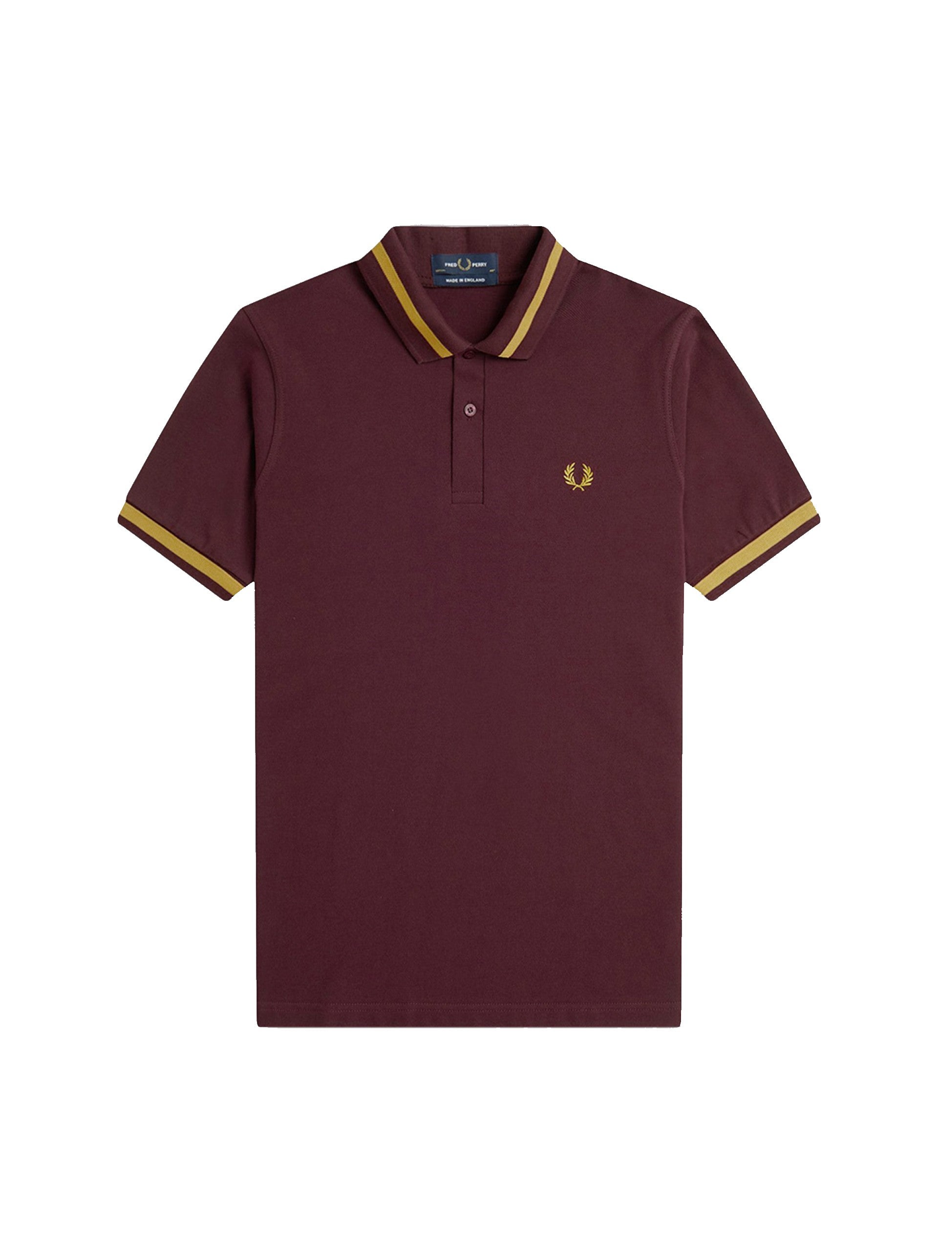 Fred Perry Reissues Original Single Tipped Polo Oxblood M96