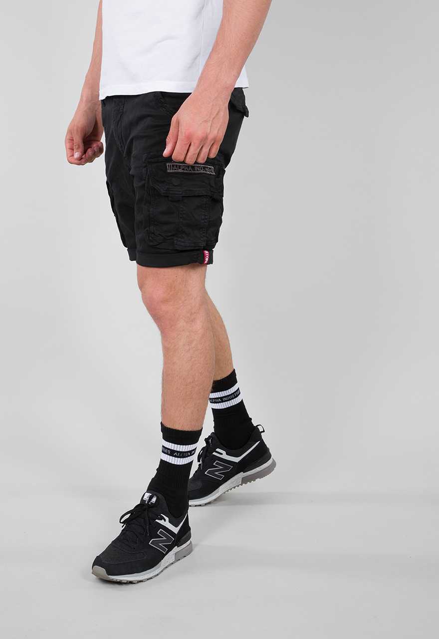 Alpha Industries Crew Cargo Short Black