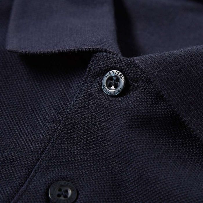Fred Perry Slim Fit Plain Polo Navy
