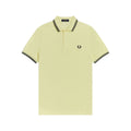 Fred Perry Slim Fit Twin Tipped Polo Wax Yellow Navy Black