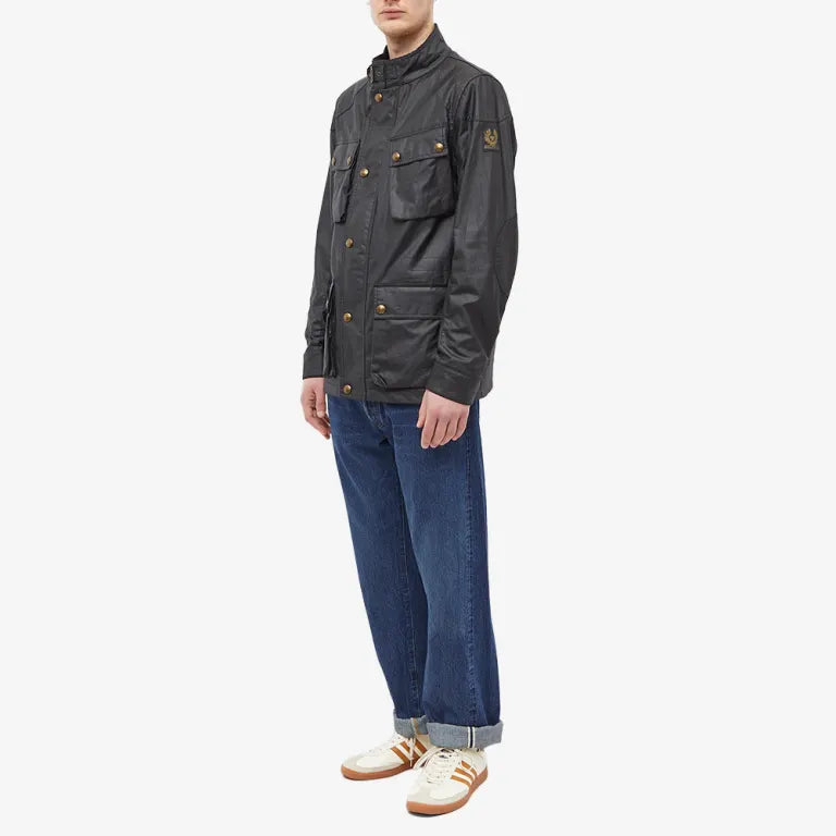 Belstaff Fieldmaster Jacket Waxed Cotton  Black