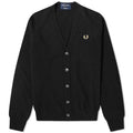 Fred Perry Reissues Made In Italy Lambswool Cardigan Black