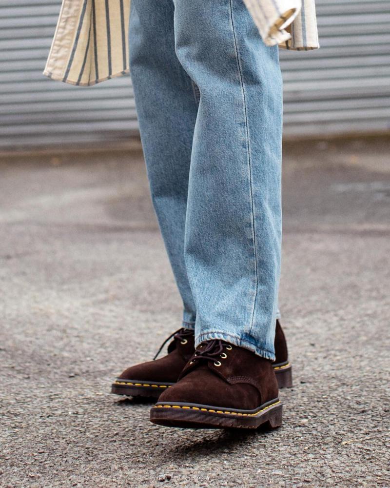Dr. Martens 101 UB Repello Calf Suede Chocolate