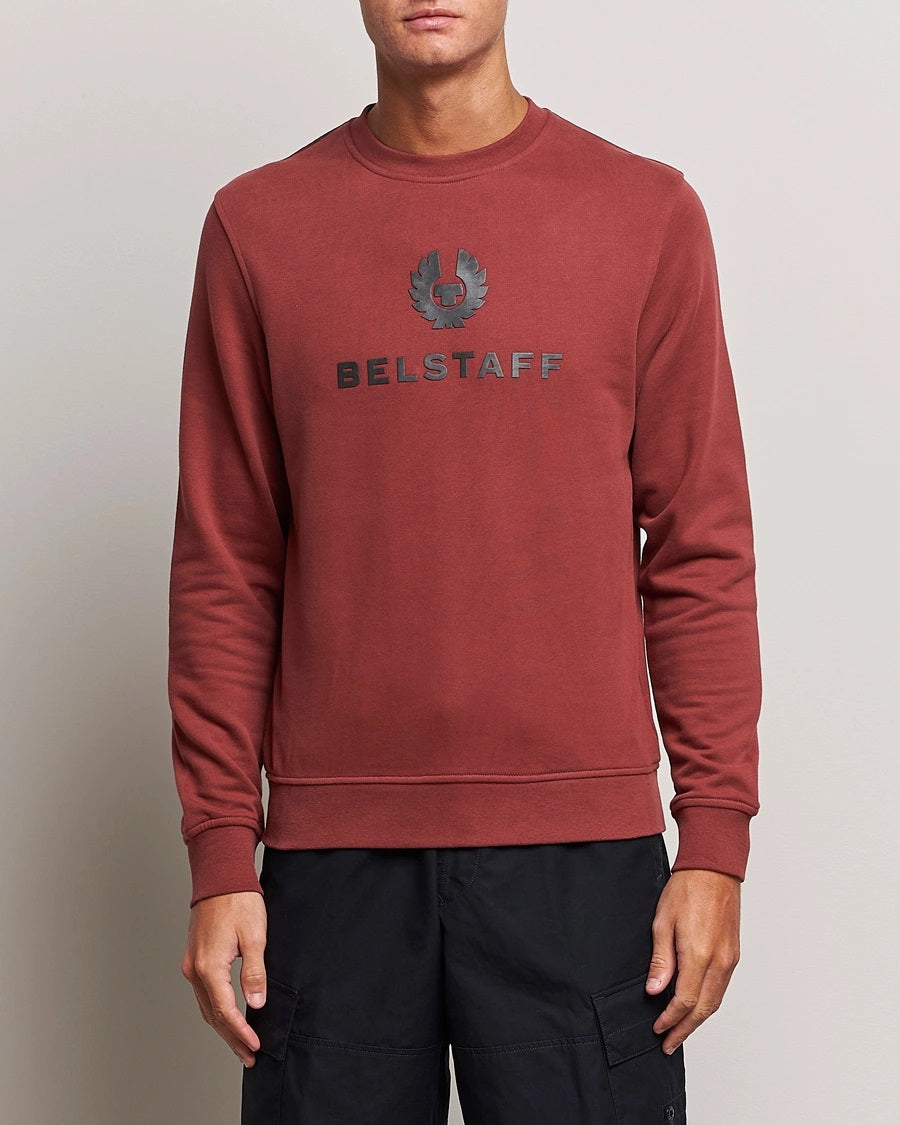 Belstaff Signature Crewneck Sweatshirt Lava Red
