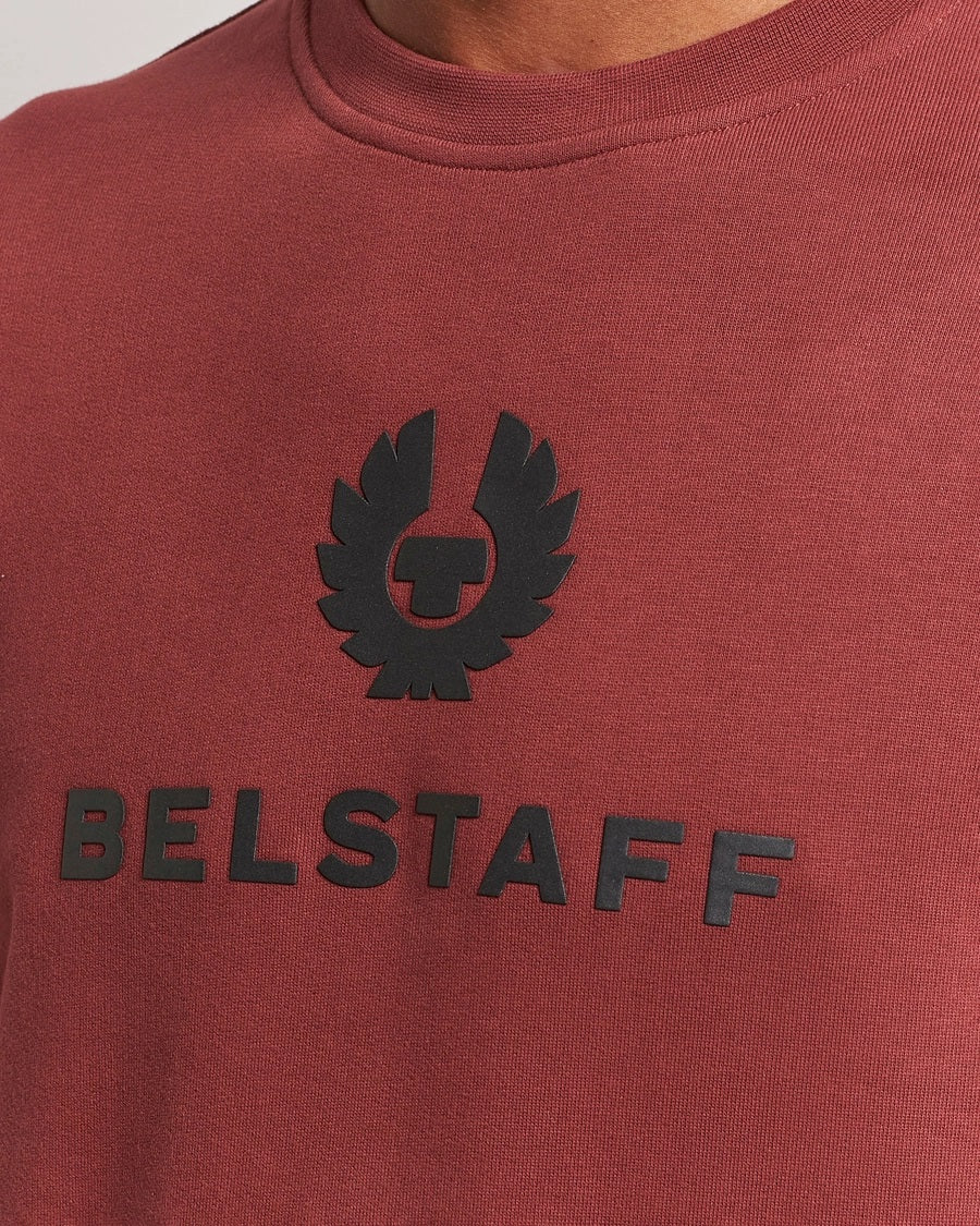 Belstaff Signature Crewneck Sweatshirt Lava Red
