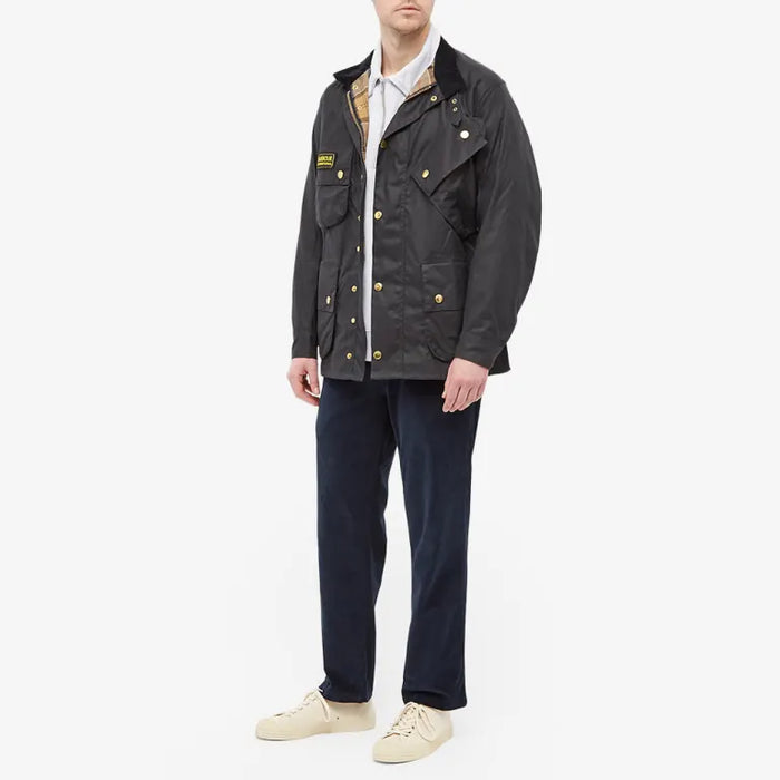 Barbour International Original Wax Jacket Navy