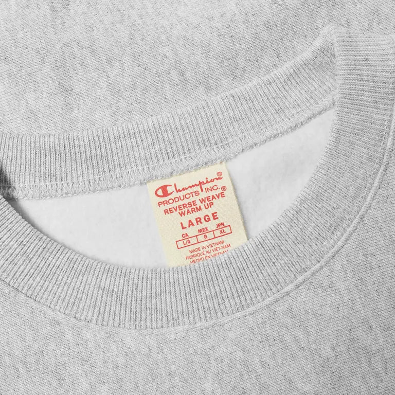 Champion Reverse Weave Crewneck Sweatshirt 210975 Grey