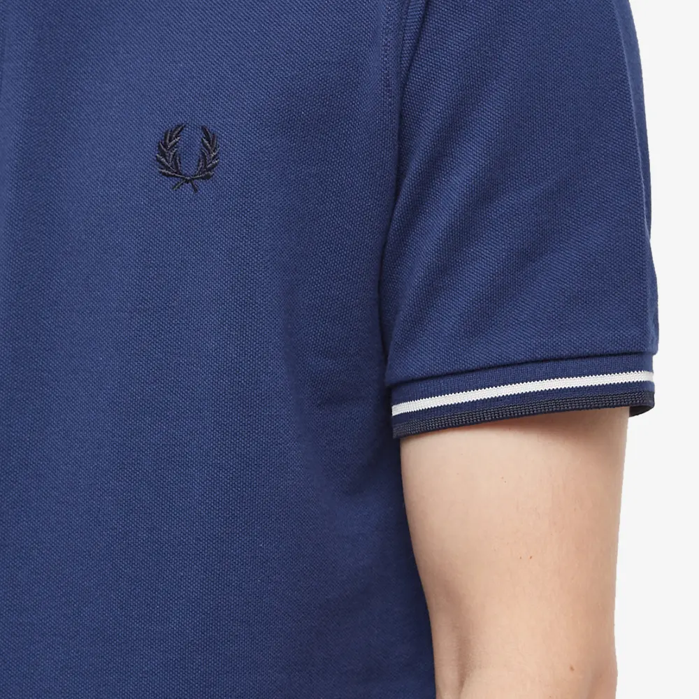 Fred Perry Reissues Original Twin Tipped Polo French Navy / Snow White / Navy