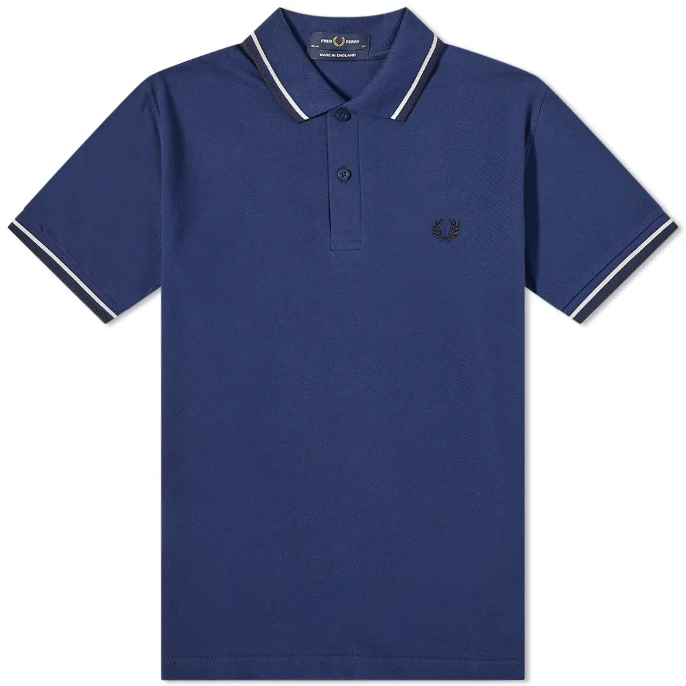 Fred Perry Reissues Original Twin Tipped Polo French Navy / Snow White / Navy