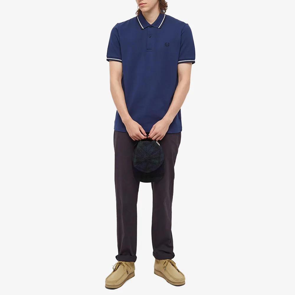 Fred Perry Reissues Original Twin Tipped Polo French Navy / Snow White / Navy