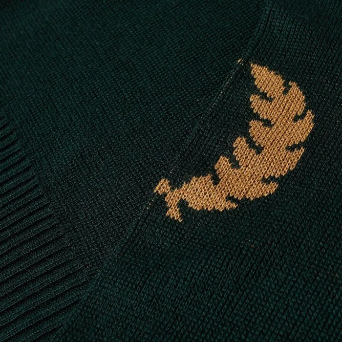 Fred Perry Reissues Laurel Wreath Crew Sweat Tartan Green