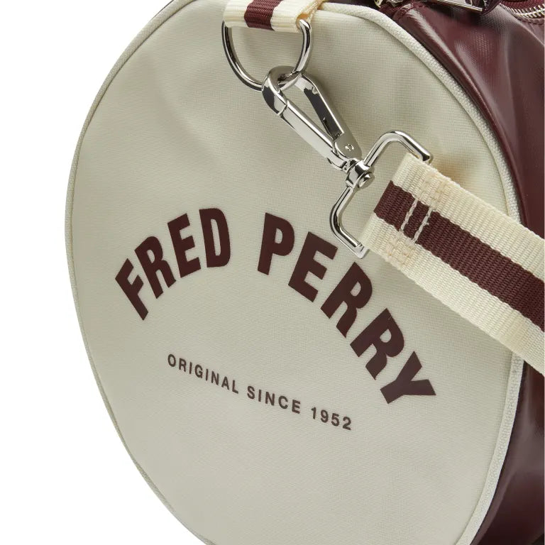 Fred Perry Classic Barrel Bag Oxblood