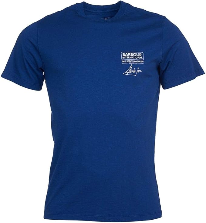 Barbour International Steve Mcqueen Signature T-Shirt Inky Blue