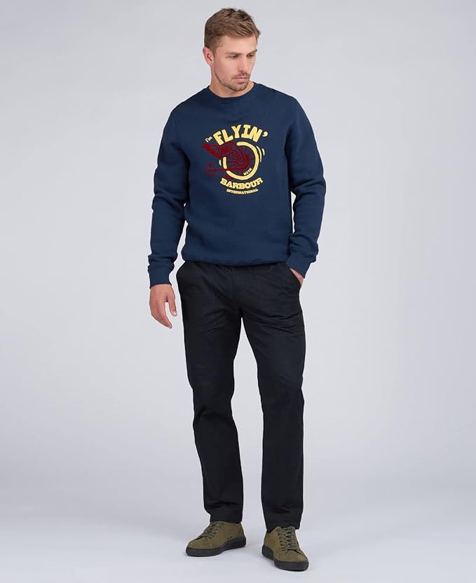Barbour International Legacy Sweatshirt Duke Navy