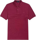 Fred Perry Slim Fit Twin Tipped Polo Burgundy