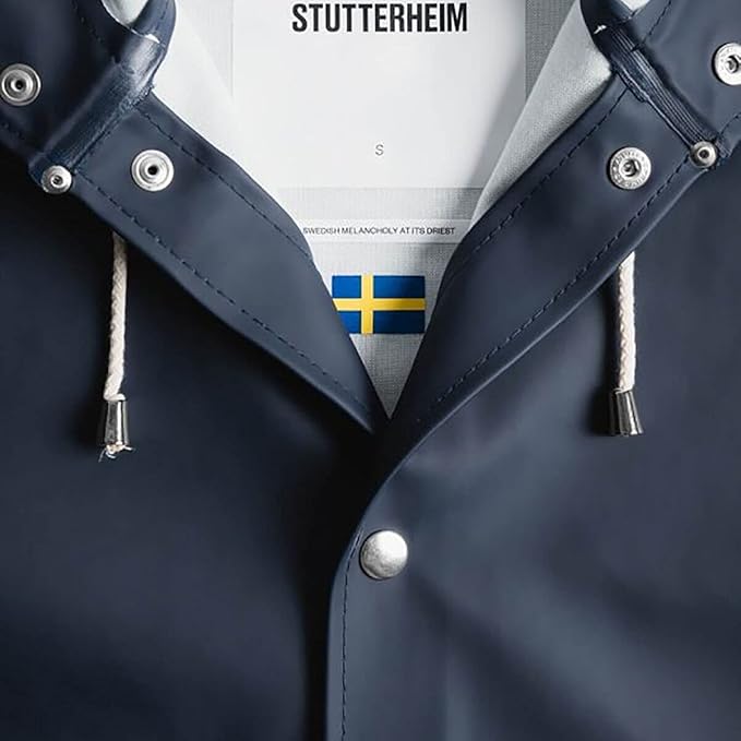 Stutterheim Stockholm Lightweight Raincoat Navy