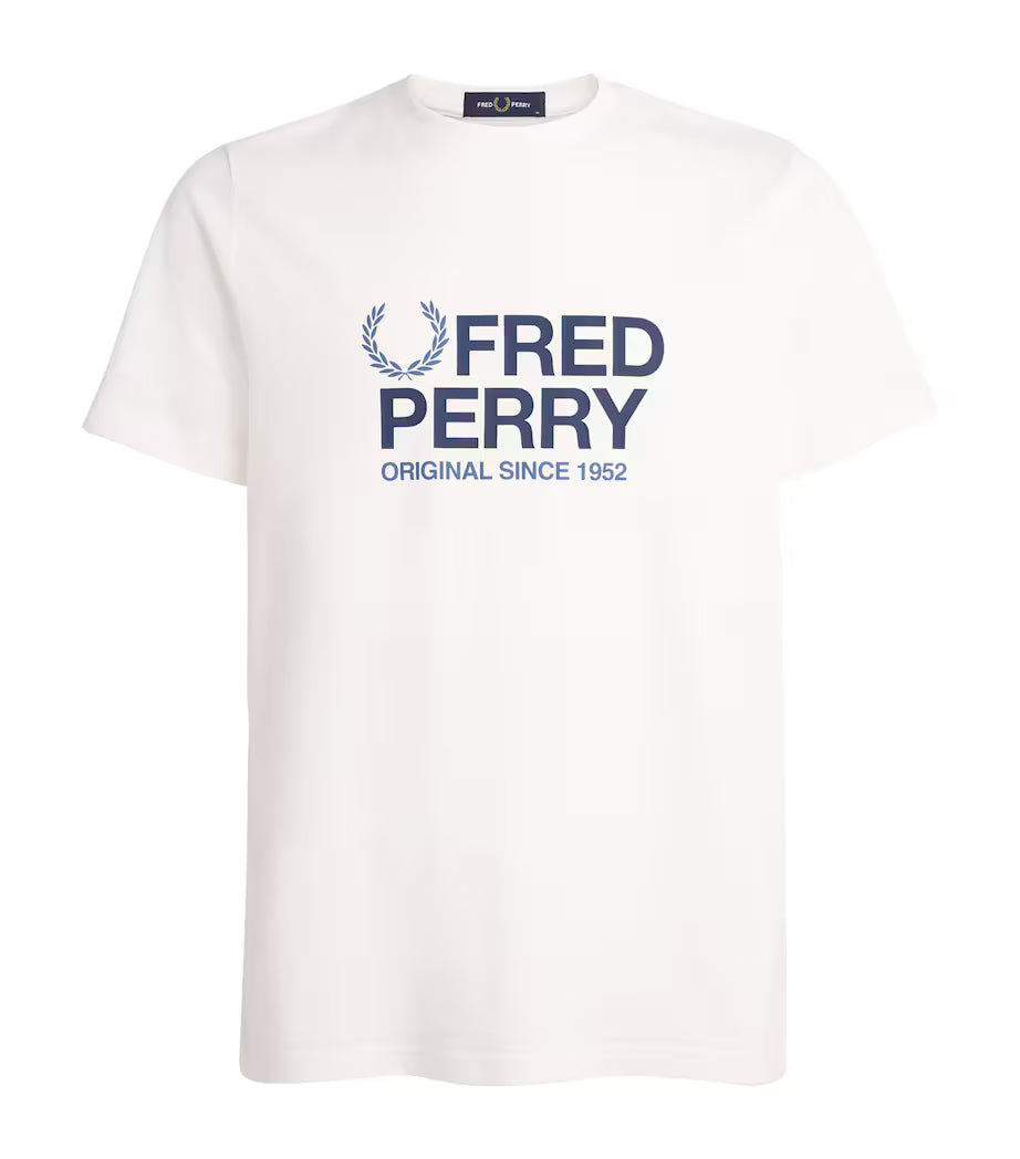 Fred Perry Original Graphic T-Shirt Snow White